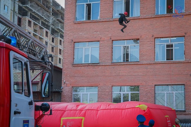 A large-scale republican fire-fighting exercise took place at KRSU