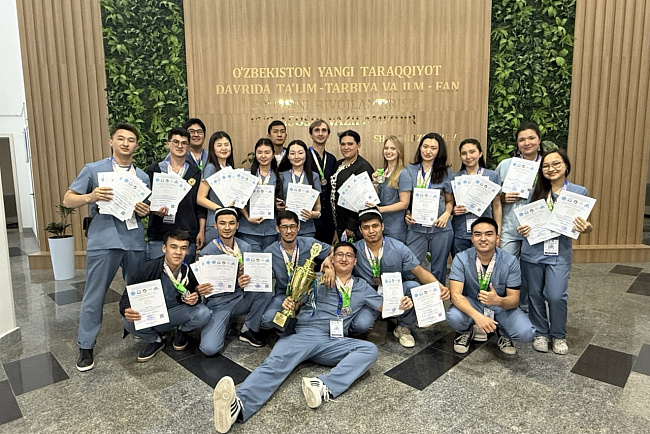 Студенты КРСУ стали призёрами международной хирургической олимпиады в Бухаре