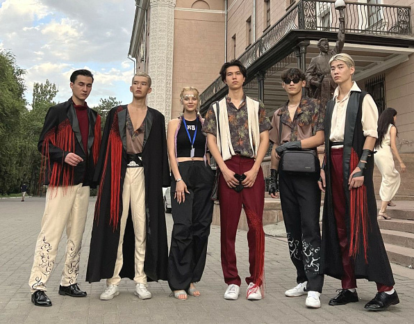 The KRSU graduate will represent Kyrgyzstan at the international fashion week Amsterdam Fashion Week