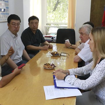A delegation from Kenil University visited KRSU