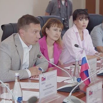 Rector of KRSU Sergey Volkov met with Eldar Aitmatov