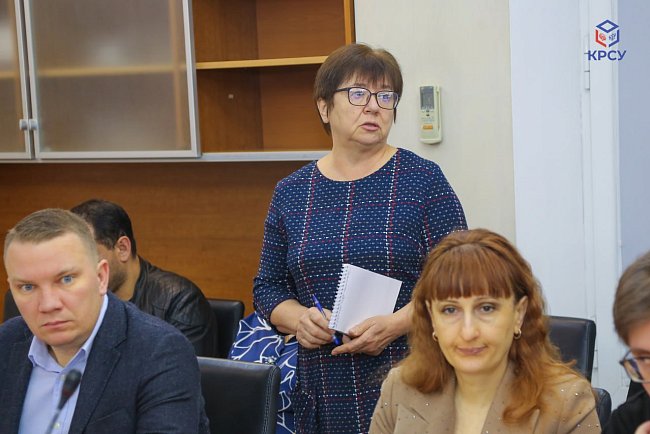 A regular working meeting was held at KRSU under the leadership of acting rector Sergei Volkov