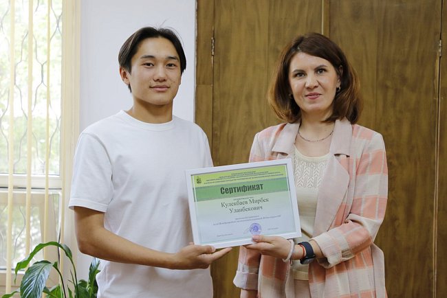 Success of KRSU students: awards at the CIS Environmental Olympiad'