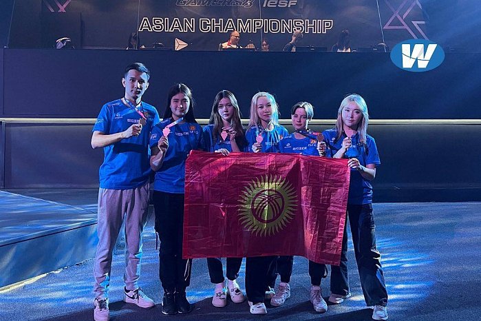 KRSU student Yulia Glukhova won bronze at the IESF Female Asian Championship as part of the Kyrgyz national team