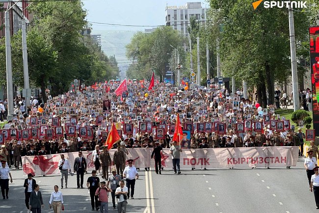 Students and employees of KRSU took part in events dedicated to Victory Day