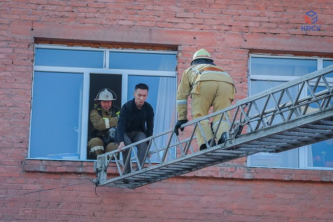 A large-scale republican fire-fighting exercise took place at KRSU