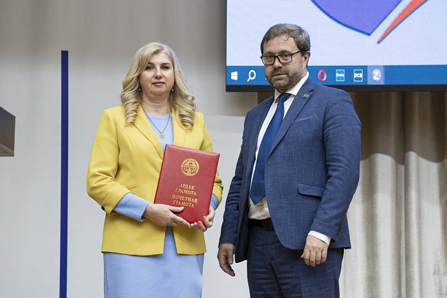 Acting of the Rector awarded the staff of KRSU in honor of the 30th anniversary of the university