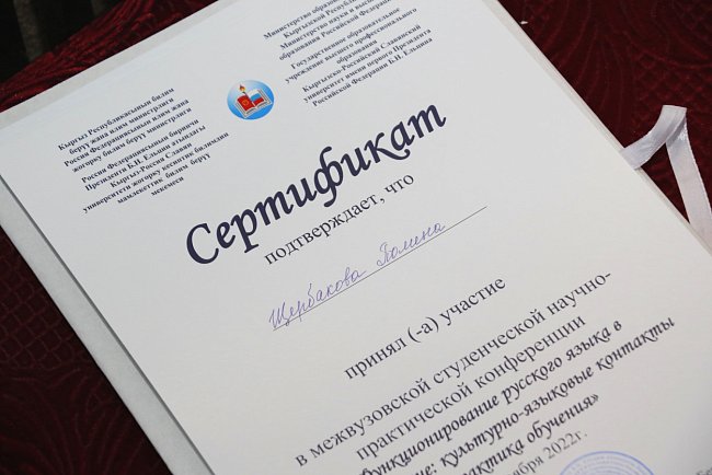 Students from universities in the Kyrgyz Republic and the Russian Federation discussed issues of the functioning of the Russian language in Kyrgyzstan