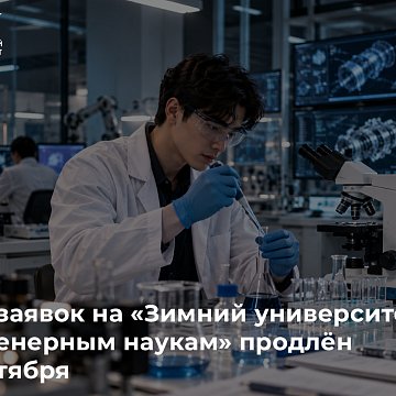 Applications for «Winter University in Engineering Sciences» have been extended until October 4