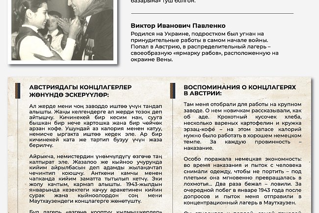 Тарыхый жана документалдык көргөзмө «Унутууга укугу жок»