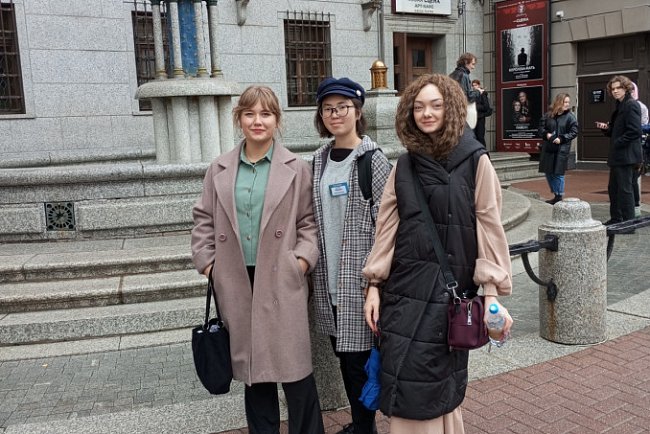 Philology students KRSU took part in the International Competition of Oratory and Expressive Reading at RUDN University