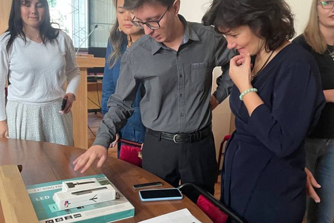 Student journalists from KRSU took part in a master class from NCFU