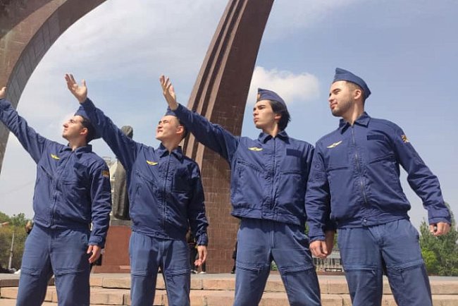 KRSU students take part in the international online marathon «Heirs of Victory»