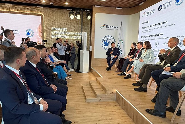 The KRSU delegation takes part in SPIEF 2026