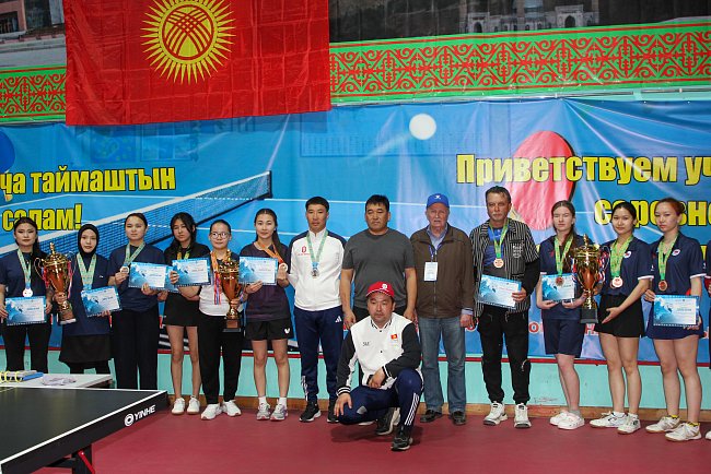 KRSU team — bronze medalist of the 2026 Universiade in table tennis