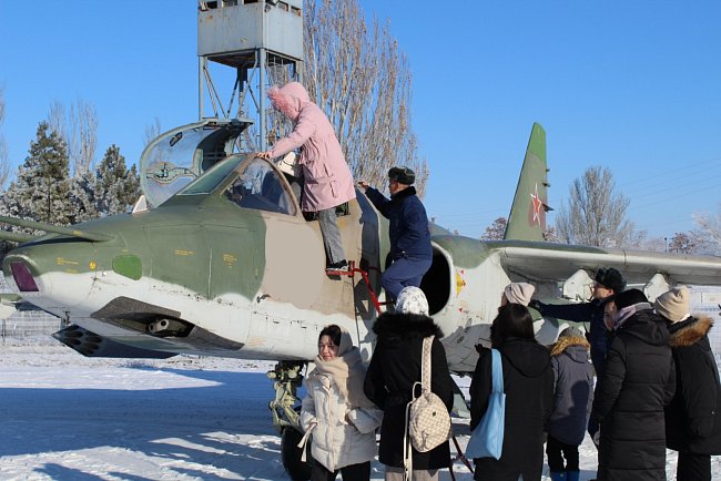 KRSU students visited the Russian airbase in Kant