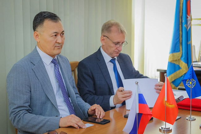 Встреча ректора КРСУ с представителями Парламентской ассамблеи ОДКБ: на пути к научно-практическому сотрудничеству