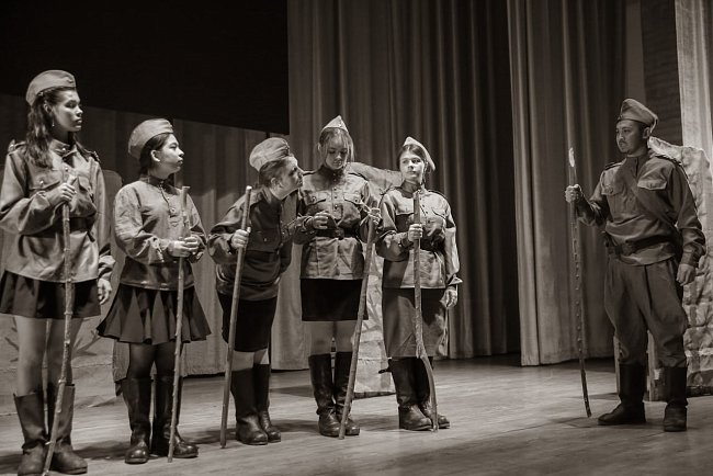 KRSU is preparing for the premiere of a touching production «And the dawns here are quiet...»