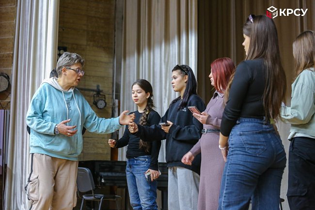 A rehearsal for the play has begun at KRSU «And the dawns here are quiet»