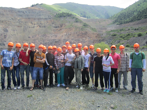 На геологической практике