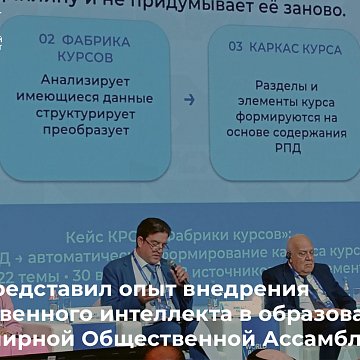 KRSU presented the experience of introducing artificial intelligence into education at the World Public Assembly