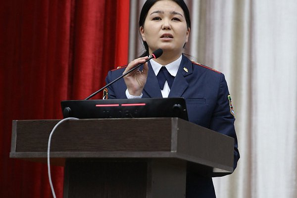 «Live freely — live without drugs»: lectures and demonstrations from the Ministry of Internal Affairs of the Kyrgyz Republic were held at KRSU
