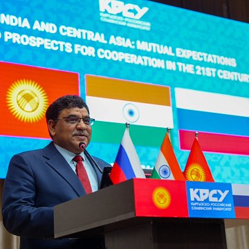 A guest lecture by the Ambassador of India was held at KRSU