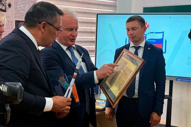 A renovated boarding school named after Valentina Tereshkova and a Russian language classroom were opened in Osh