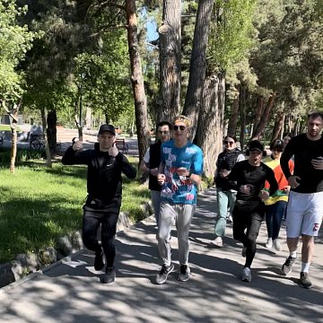 KRSU hosted a traditional jog with actingrector Sergei Volkov