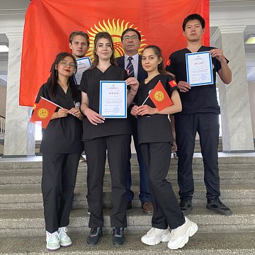 The KRSU team became the best in the creative competition at the Olympiad in Human Anatomy, held in St. Petersburg