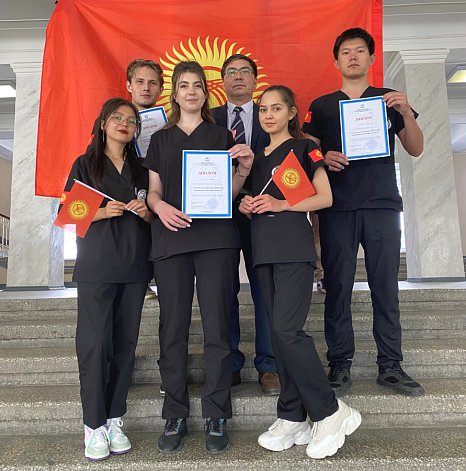 The KRSU team became the best in the creative competition at the Olympiad in Human Anatomy, held in St. Petersburg
