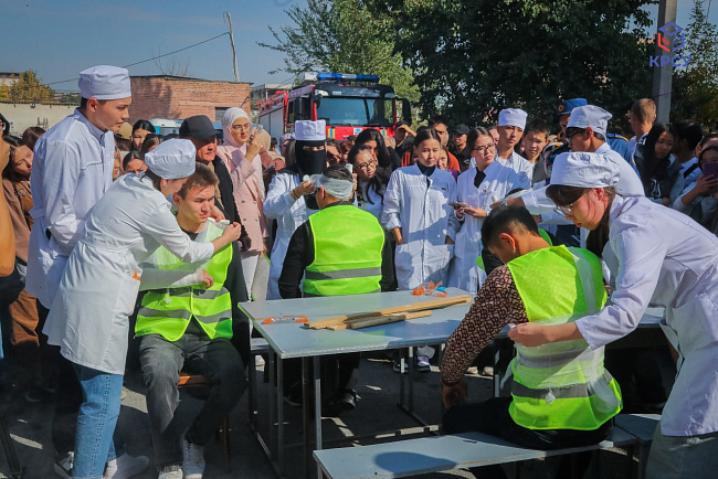 В КРСУ прошли масштабные республиканские противопожарные учения