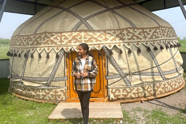 Иностранные студенты КРСУ посетили башню Бурана