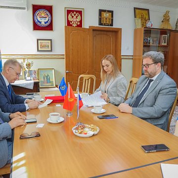 Meeting of the rector of KRSU with representatives of the CSTO Parliamentary Assembly