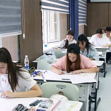 A creative exam was held at the Faculty of Architecture, Design and Construction of KRSU.