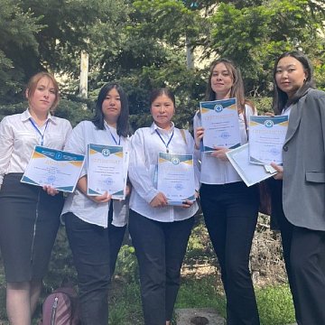 The KRSU team won the interuniversity Olympiad in Economics