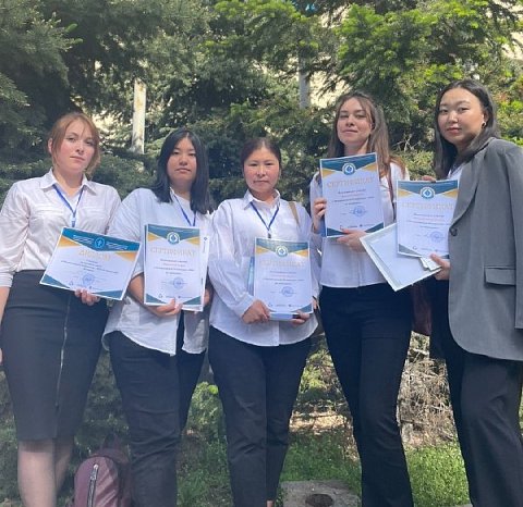 The KRSU team won the interuniversity Olympiad in Economics