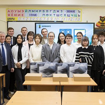 The Russian humanitarian mission has strengthened the material and technical base of the secondary school KRSU