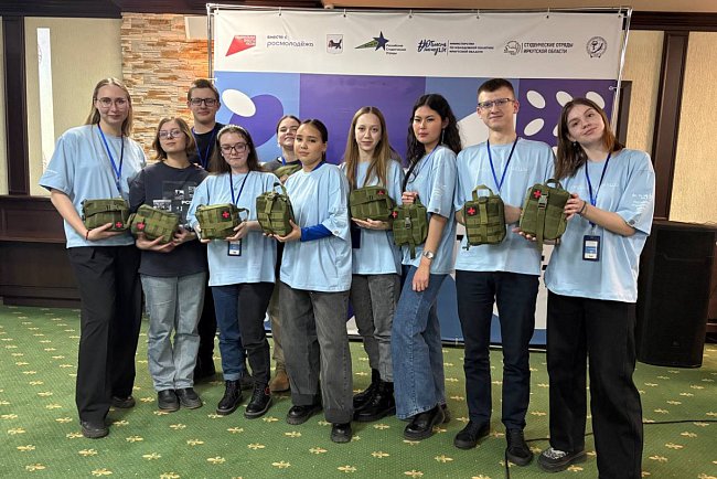 Student medical team KRSU at the All-Russian Medical Career Forum in Irkutsk