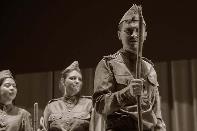 KRSU is preparing for the premiere of a touching production «And the dawns here are quiet...»