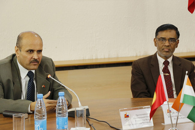 Посол Индии посетил первый вуз в Кыргызстане – и это КРСУ!