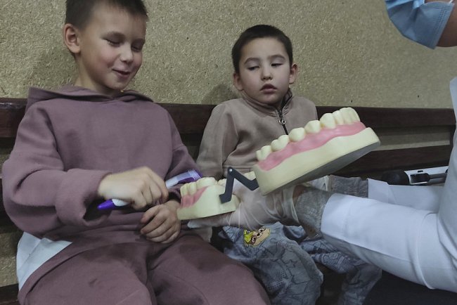«Tooth fairies» KRSU visiting children