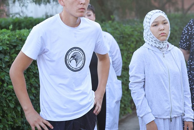 The KRSU College held an entrance test in physical training for applicants entering the specialty «Fire Safety».