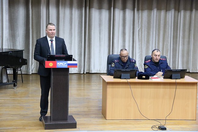Meetings of students with representatives of the Ministry of Internal Affairs of the Kyrgyz Republic continue at KRSU
