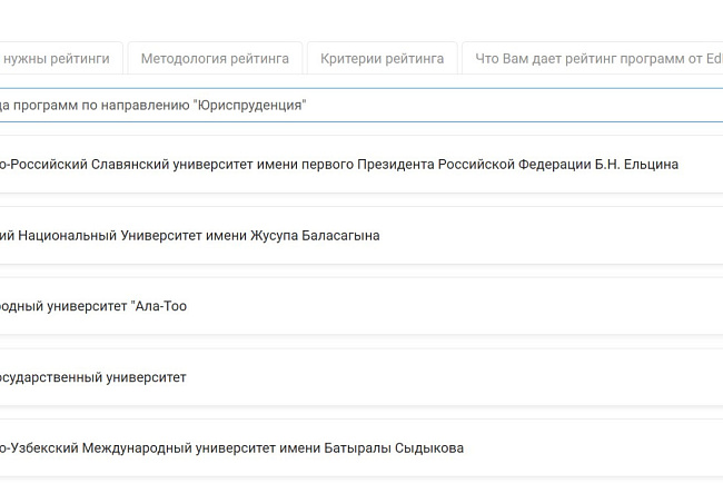 КРСУ - лидер образовательных программ по итогам рейтинга EdNet 2025