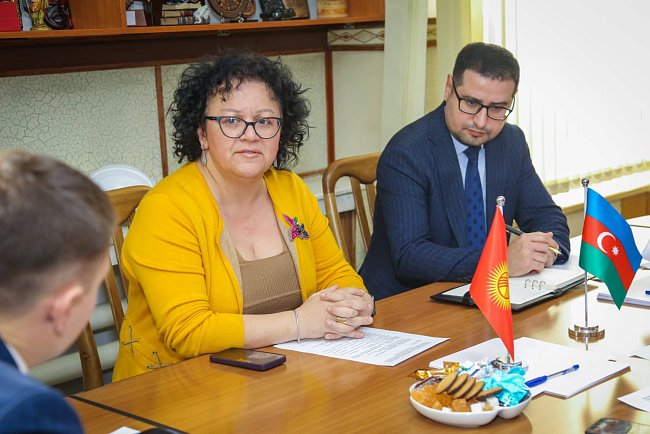 Meeting of the acting rector of KRSU Sergei Volkov with representatives of the Azerbaijan State University of Oil and Industry