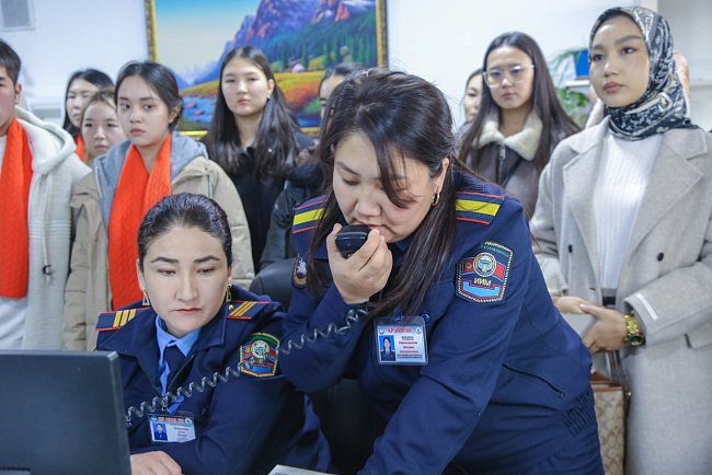 KRSU hosted a lecture on crime prevention from the Ministry of Internal Affairs