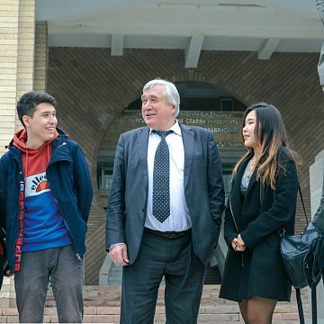 Rector of KRSU Vladimir Nifadiev congratulates you on Student Day!