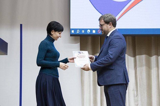 Acting of the Rector awarded the staff of KRSU in honor of the 30th anniversary of the university