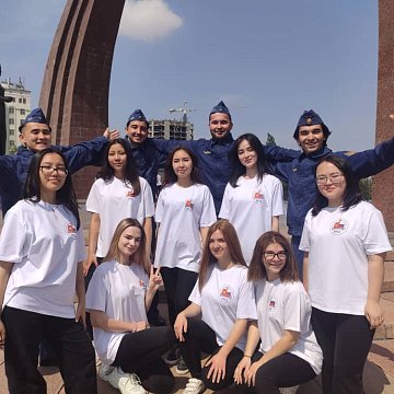 KRSU students take part in the international online marathon «Heirs of Victory»